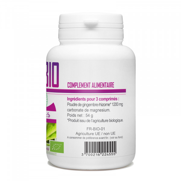 Gingembre Bio - 400 mg - 120 comprimés