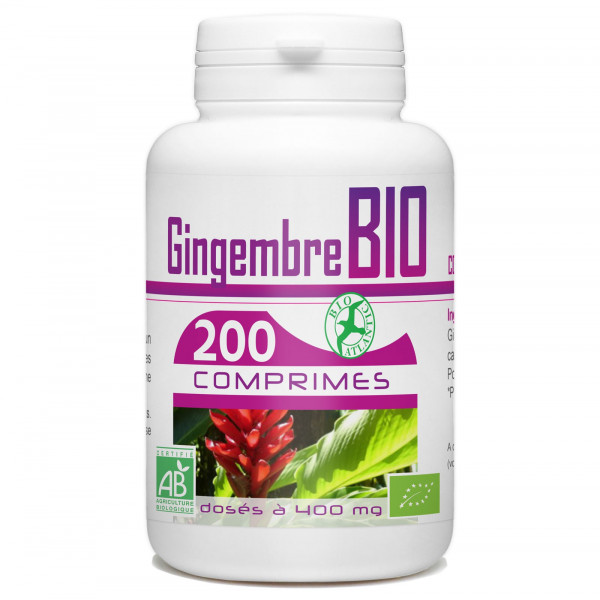 Gingembre Bio - 400 mg - 200 comprimés