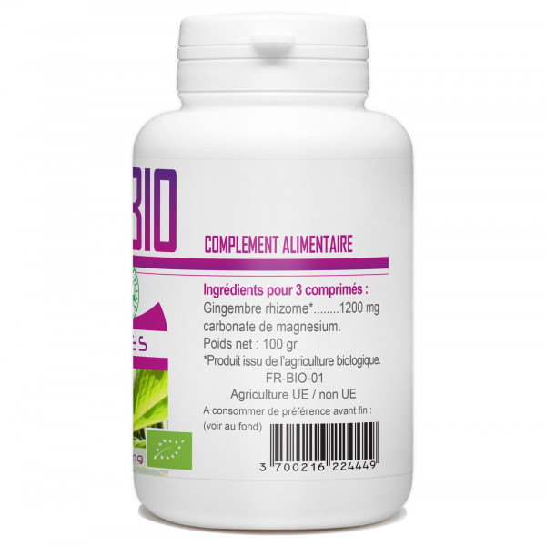 Gingembre Bio - 400 mg - 200 comprimés