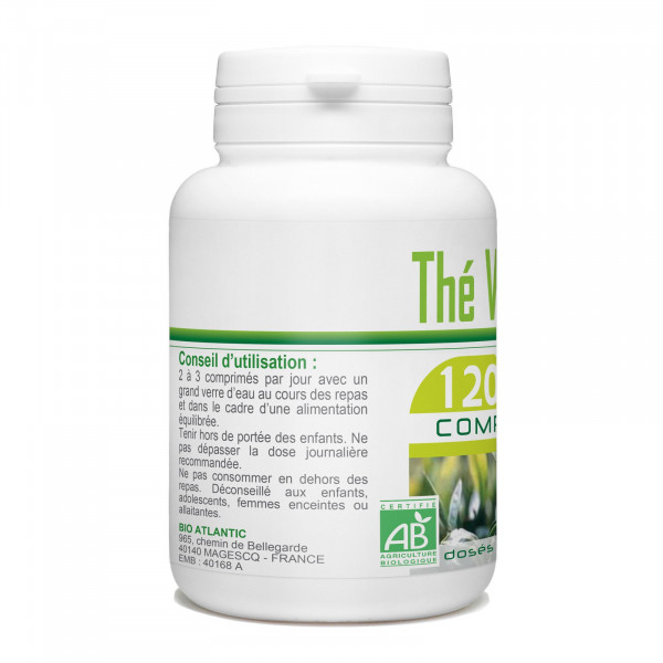 Comprimés Bio - Thé Vert 120