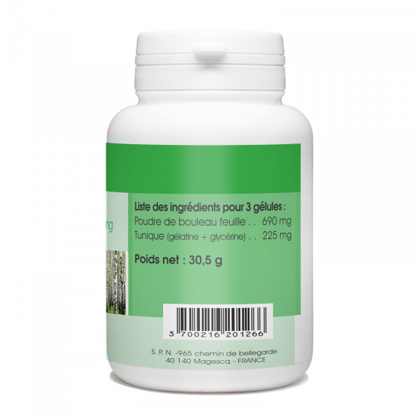 bouleau - 230mg - 100 gélules