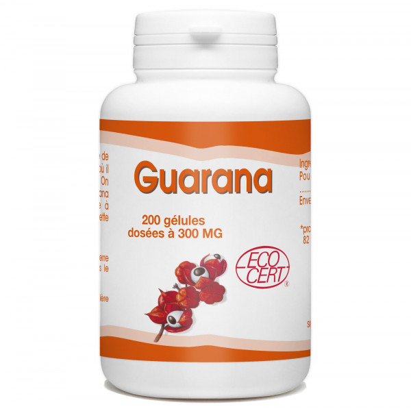 Guarana Bio 300mg - 200 gélules