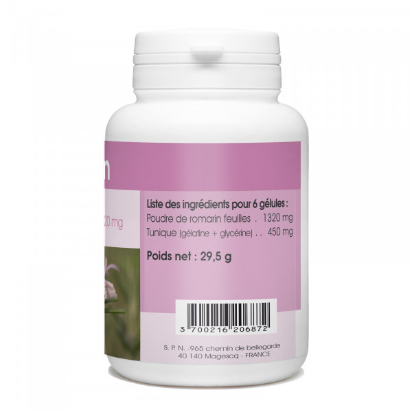 Romarin - 220 mg - 100 gélules 