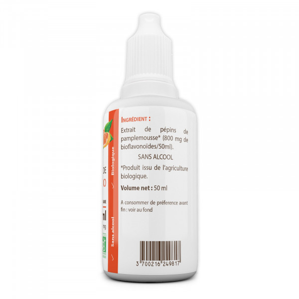 Extrait de Pépins de Pamplemousse Bio 800mg - 50ml - (EPP)
