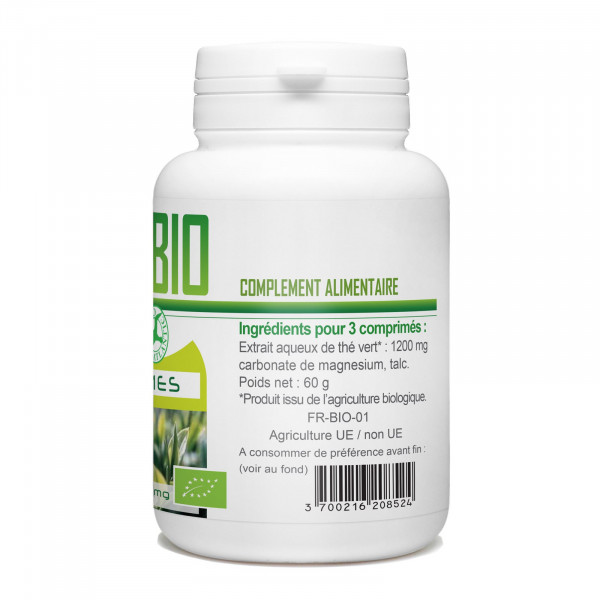Comprimés Bio - Thé Vert 120