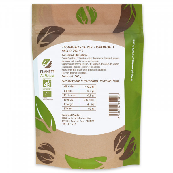 Psyllium Bio (téguments) - 500 G