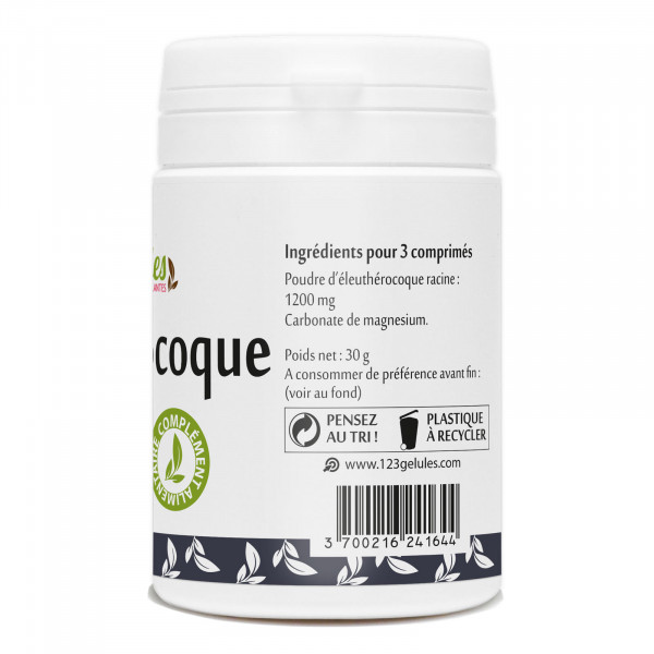 Eleuthérocoque 60 comprimes doses à 400mg