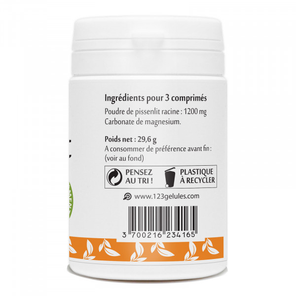 60 comprimes de Pissenlit racine dosés à 400mg