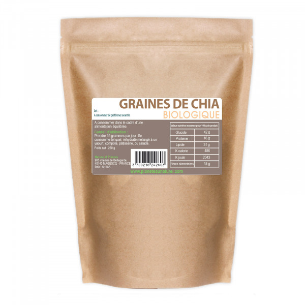 Graines de Chia Bio 250 gr