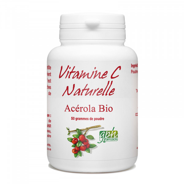 Vitamine C Acérola Bio Poudre - 50 grammes