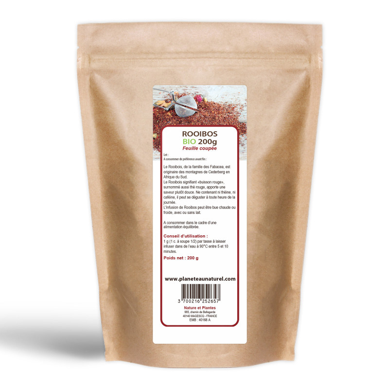 Rooibos Bio (Thé Rouge) - 200 g - 123gelules