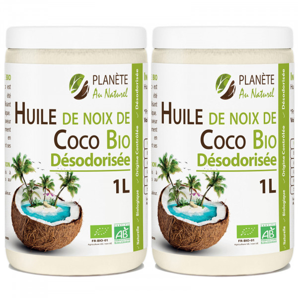 Huile de Coco Désodorisée Bio - 2L