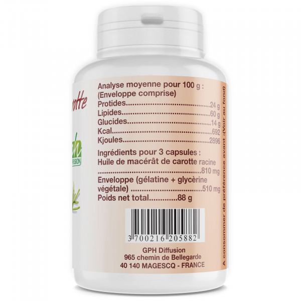 Macérat de Carotte - 200 capsules