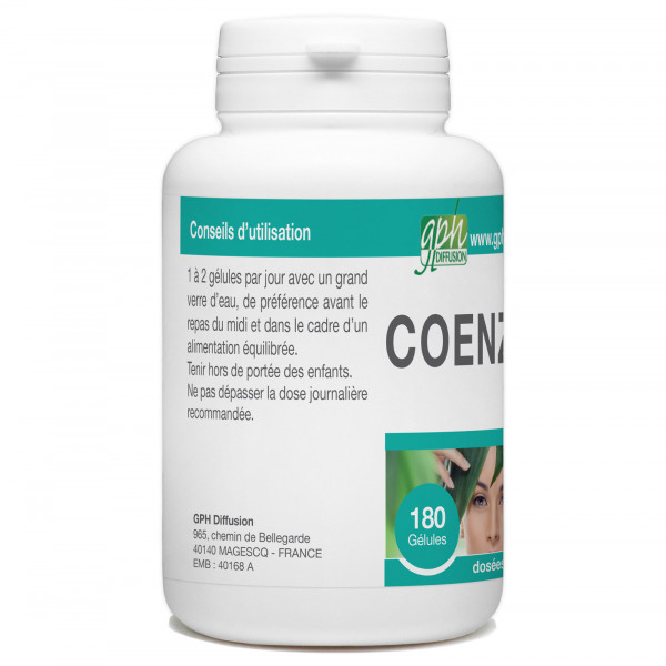 CoEnzyme Q10 - 100 mg - 180 Gélules Végétales