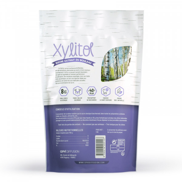 Xylitol en poudre - 1kg