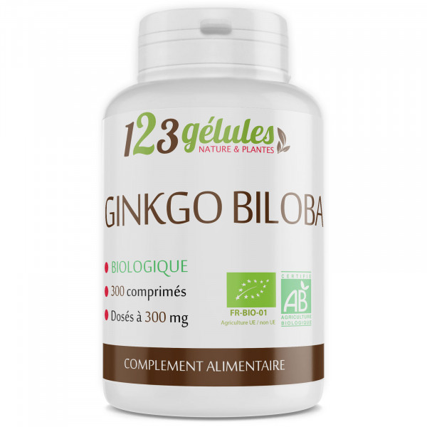 Ginkgo Biloba Bio - 400 mg - 300 comprimés