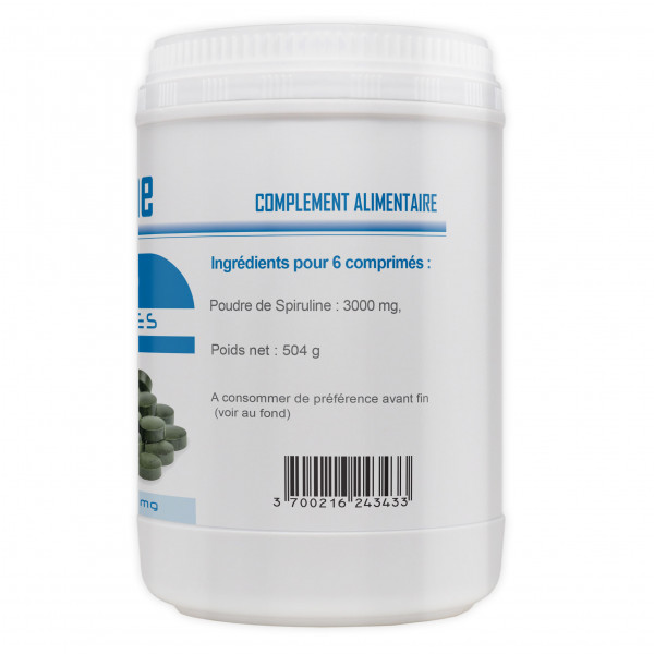 Spiruline - 500 mg - 1000 comprimés