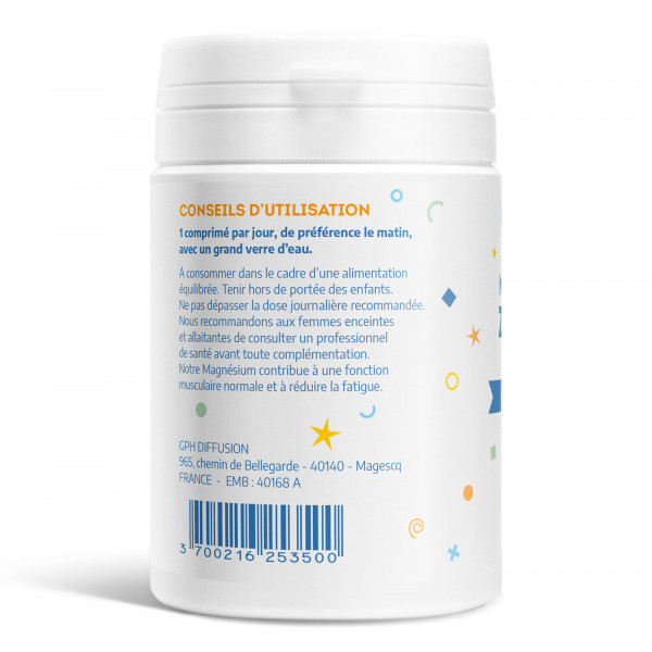 Magnésium + Zinc + B6 - 60 Comprimés