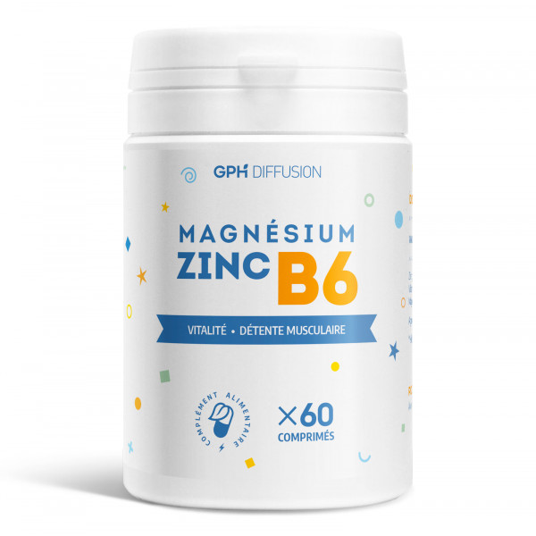 Magnésium + Zinc + B6 - 60 Comprimés