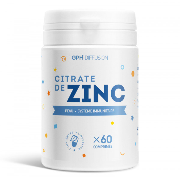 Citrate de Zinc - 15 mg - 60 comprimés