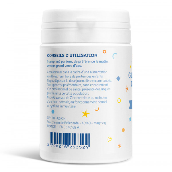 Gluconate de zinc - 15 mg - 60 comprimés