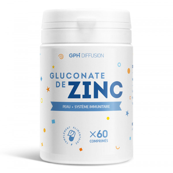 Gluconate de zinc - 15 mg - 60 comprimés