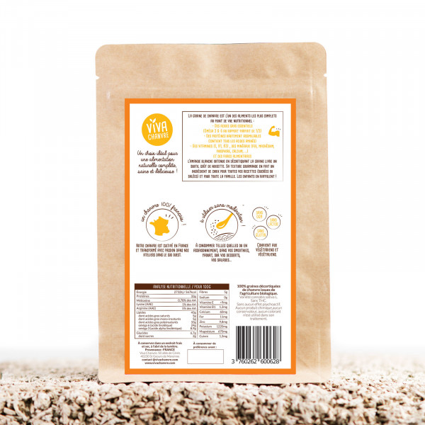 Graines de Chanvre Bio Décortiquées - 250g