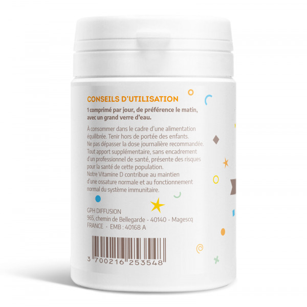 Vitamine D - 5 ug - 60 Comprimés