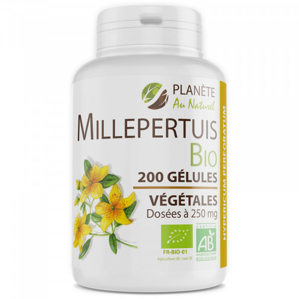 Millepertuis Bio 250 mg - 200 gélules végétales
