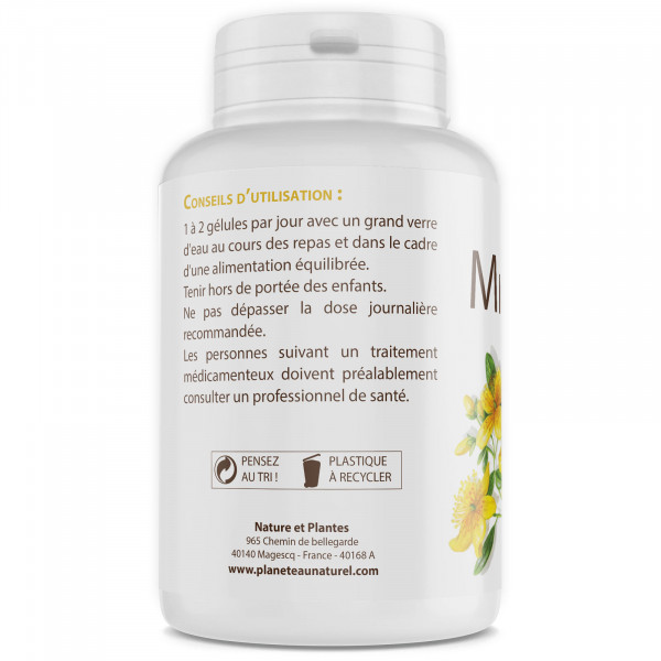Millepertuis Bio 250 mg - 200 gélules végétales
