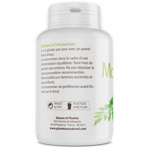 Moringa Oleifera Bio - 400mg - 200 gélules végétales