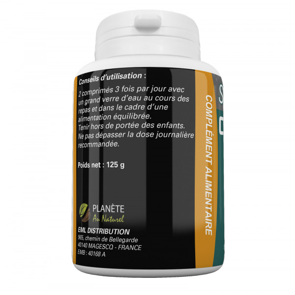 Spiruline + Chlorella Bio 500mg - 250 comprimés