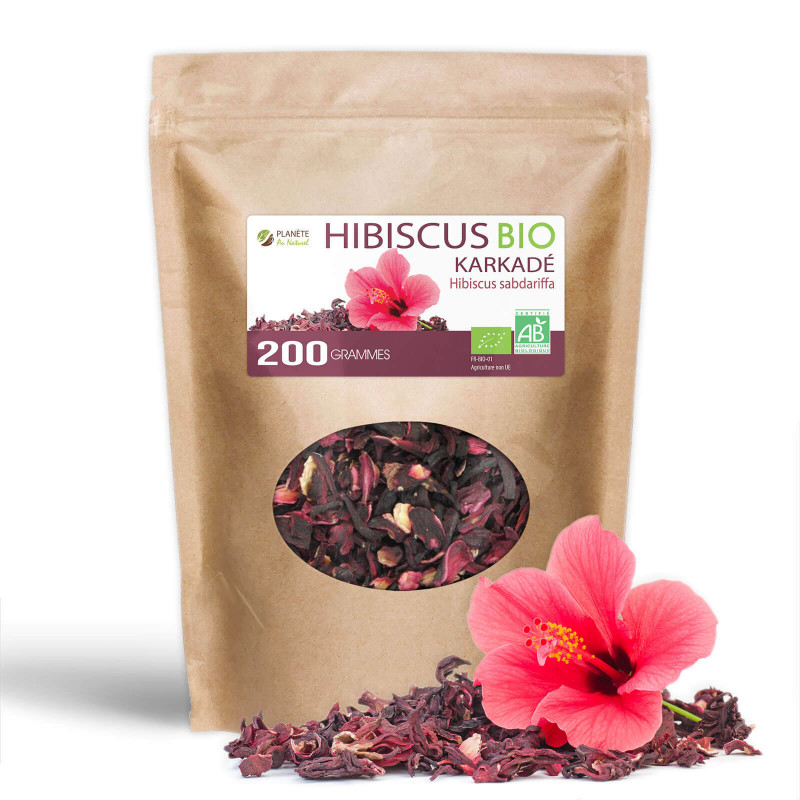 Fleurs d'Hibiscus séchées bio d'Egypte