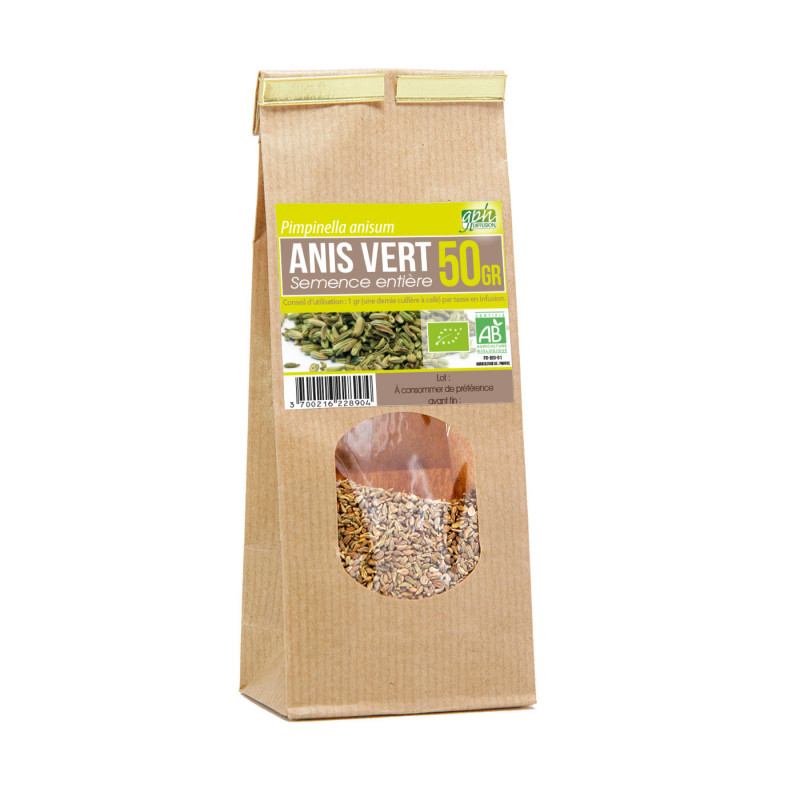 Sachet de 50g d'Anis Vert pour Infusion