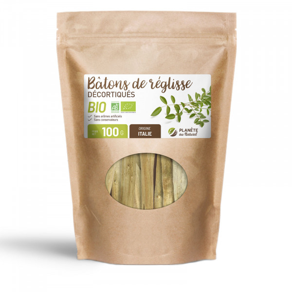 Bâtons de réglisse Bio décortiqués