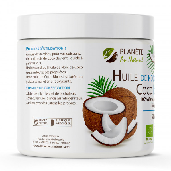Huile de Coco Bio - 500 ml