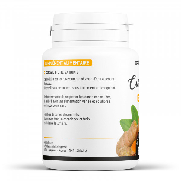 Curcuma biologique 250 mg - Gélules végétales