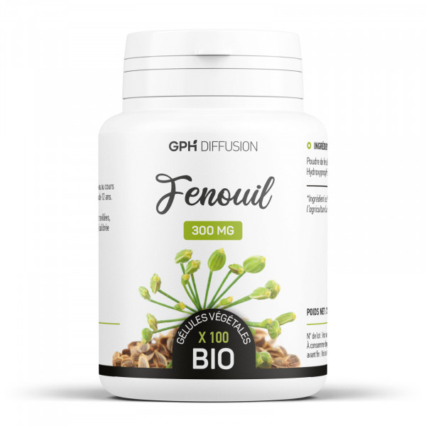 Fenouil Bio 300mg - 200 gélules végétales