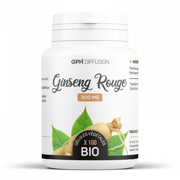 Ginseng rouge racine biologique 300 mg