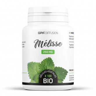 Mélisse Bio - 250 mg - 200 Gélules Végétales