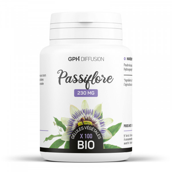 Passiflore bio 200 gélules végétales à 250mg