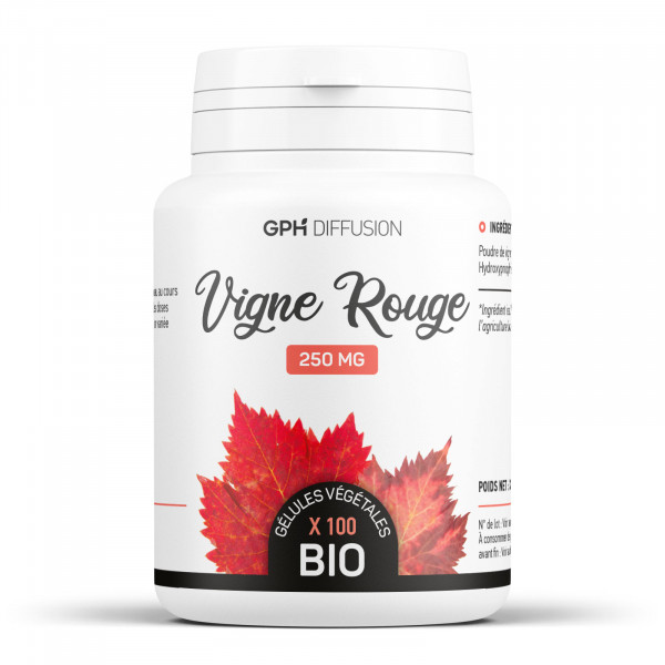 Vigne rouge feuille biologique 250 mg