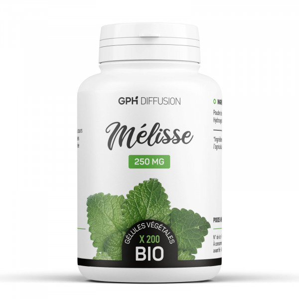 Mélisse Bio - 250 mg - 200 Gélules Végétales