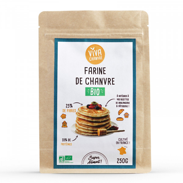 Farine de chanvre biologique