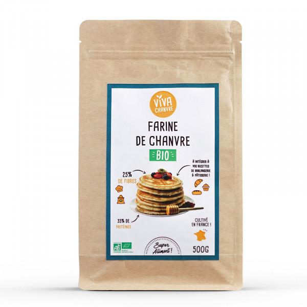 Farine de chanvre biologique