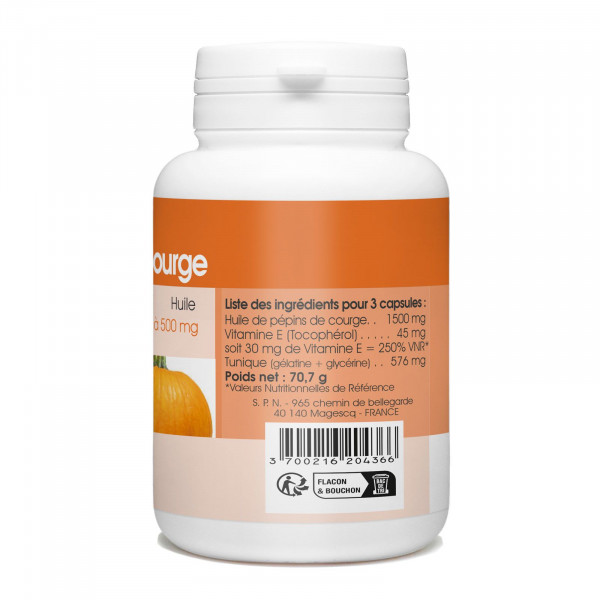 Huile de Pépins de Courge - 100 capsules