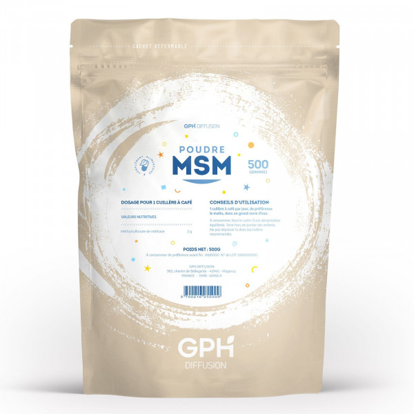 Poudre MSM - 2 g - 500g