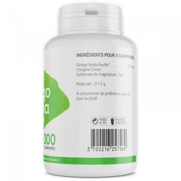 Ginkgo Biloba - 300 mg - 300 comprimés