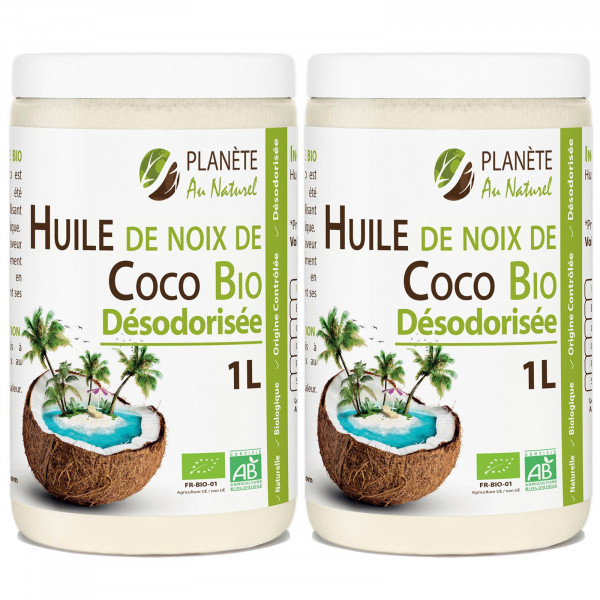 Huile de Coco Bio Désodorisée 1L