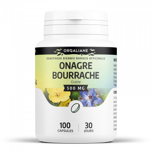Bourrache Onagre - 500 mg - 100 capsules